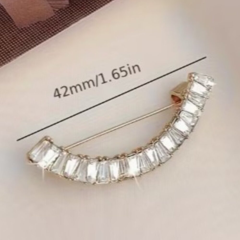 Silver 2pc Adjustable Clothing Belt Pins - Picture 2 of 5